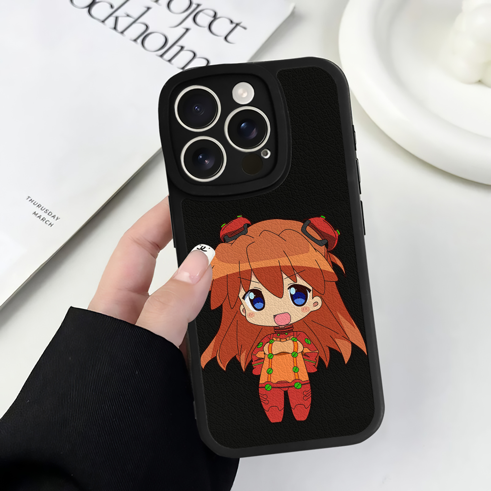 （画像用） EVA 新世紀エヴァンゲリオン 【iPhone 16シリーズ対応】シリコンスマホケース（レザー調） 材質：シリコン